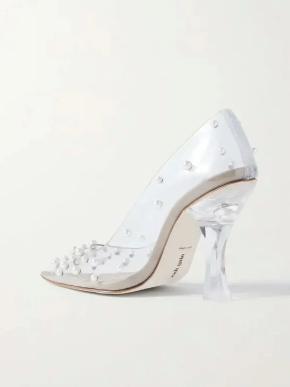 Cult Gaia bijan faux pearl-embellished pvc pumps - 38